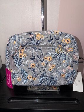 Vera Bradley Large Cosmetic Performance Twill in Rain Forest Toile NWT